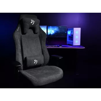 Herná stolička Arozzi Vernazza XL Softfabric tmavosivá ergonomický dizajn