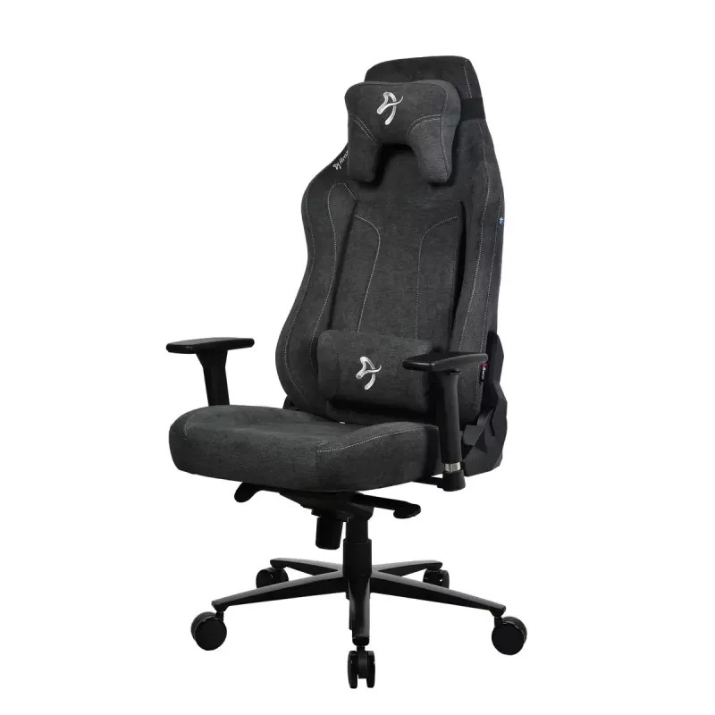 Herná stolička Arozzi Vernazza XL Softfabric tmavosivá ergonomický dizajn