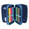 Herlitz TriCase Dip Dye 31-dielna modrá tyrkysová polyester 190x115x70 mm