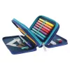 Herlitz TriCase Dip Dye 31-dielna modrá tyrkysová polyester 190x115x70 mm