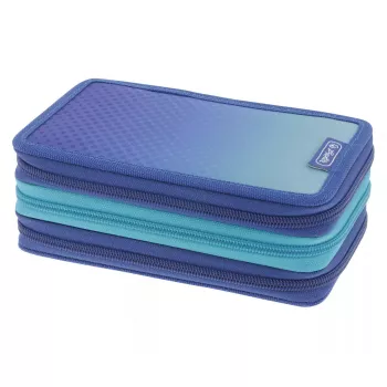 Herlitz TriCase Dip Dye 31-dielna modrá tyrkysová polyester 190x115x70 mm