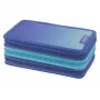 Herlitz TriCase Dip Dye 31-dielna modrá tyrkysová polyester 190x115x70 mm