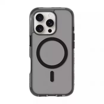 Puzdro na telefón LAUT CRYSTAL MATTER X pre iPhone 16 Pro, transparentná/čierna, PC+TPU, pre 6,1 palcový displej