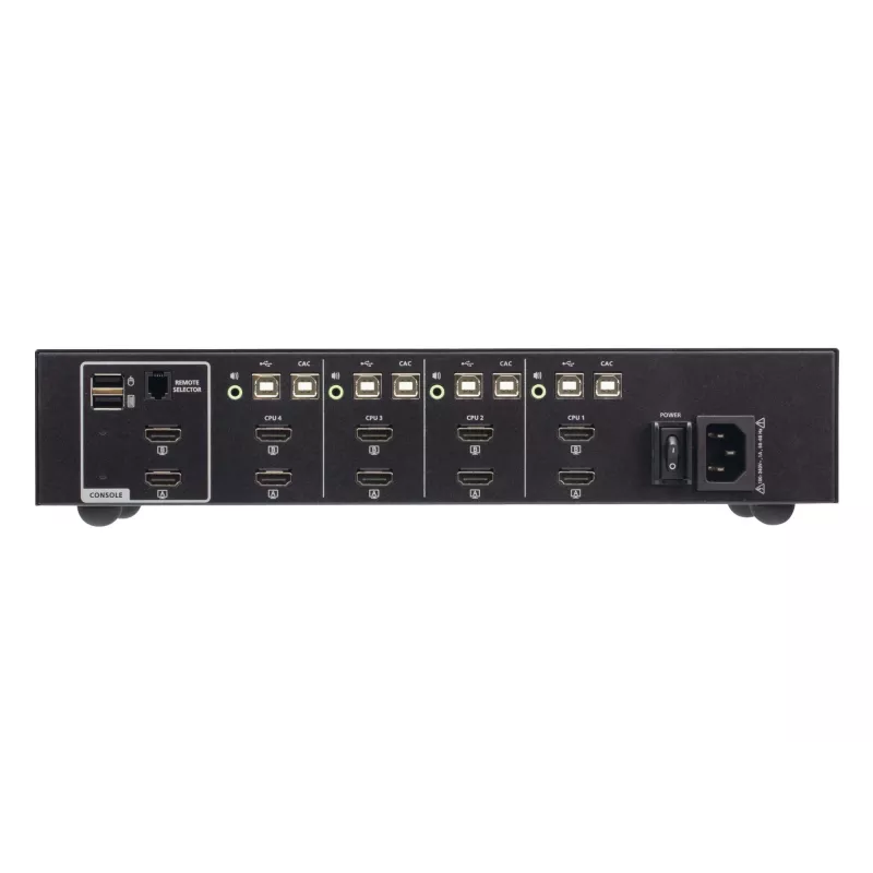 ATEN CS1144H4C-AT-G 4-portový zabezpečený KVM prepínač USB 4K HDMI, čierny