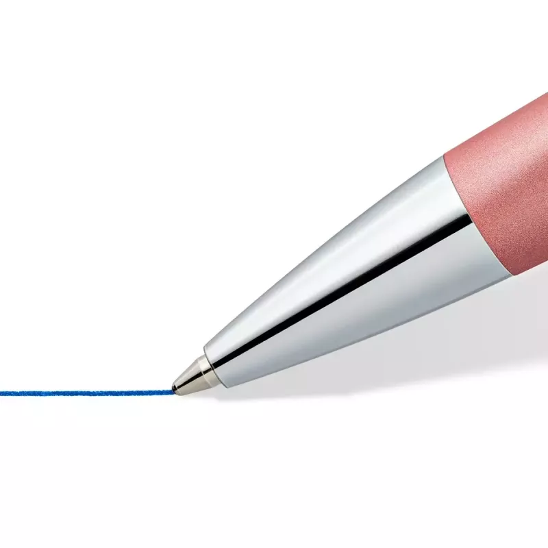 Guľôčkové pero s klipom a mechanizmom Staedtler 444 modrá