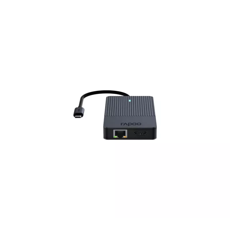 Rapoo UCM-2005 rozširujúca karta/adaptér 3,5 mm DisplayPort HDMI RJ-45 USB 3.2 Gen 1 USB Type-C