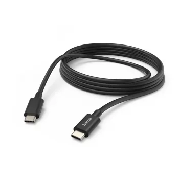Hama nabíjací kábel, USB-C - USB-C, 3 m, čierna