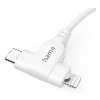 Hama 00201722 USB kábel USB 2.0 1.5 m USB C USB C/Lightning biely