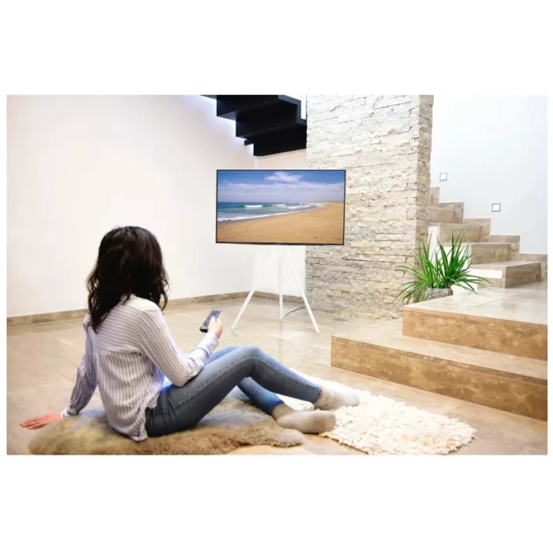 Hama 00220871 TV stojan/držiak 190,5 cm (75 palcov) biela