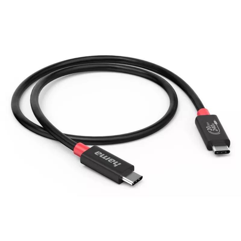 Hama USB-C kábel USB4 Gen2 20 Gbit/s, E-Marker, 5 A, 240 W, 2 m