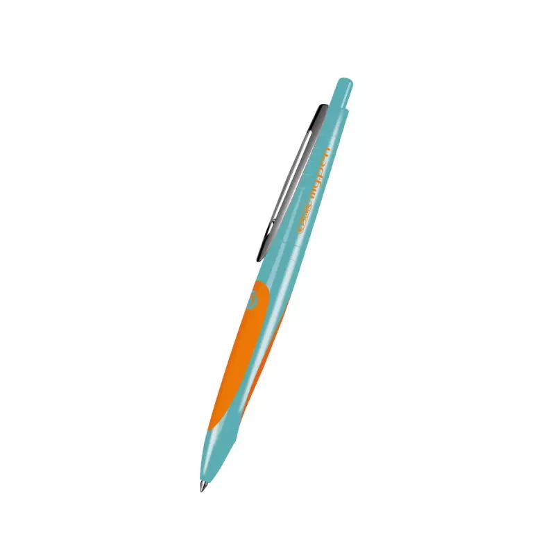 Pripínací zasúvací guľôčkové pero Herlitz my.pen modrá
