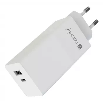 Techly IPW-PD100W-WH mobilná nabíjačka powerbanka, smartphone, tablet, univerzálna biela AC rýchle nabíjanie interiérová
