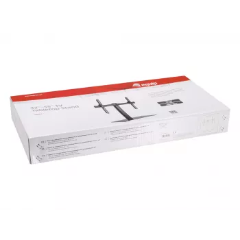 Equip 32″-55″ TV stolový stojan, 81,3 cm (32″), 139,7 cm (55″), 40 kg, 600 x 400 mm, sklo, kov, čierny