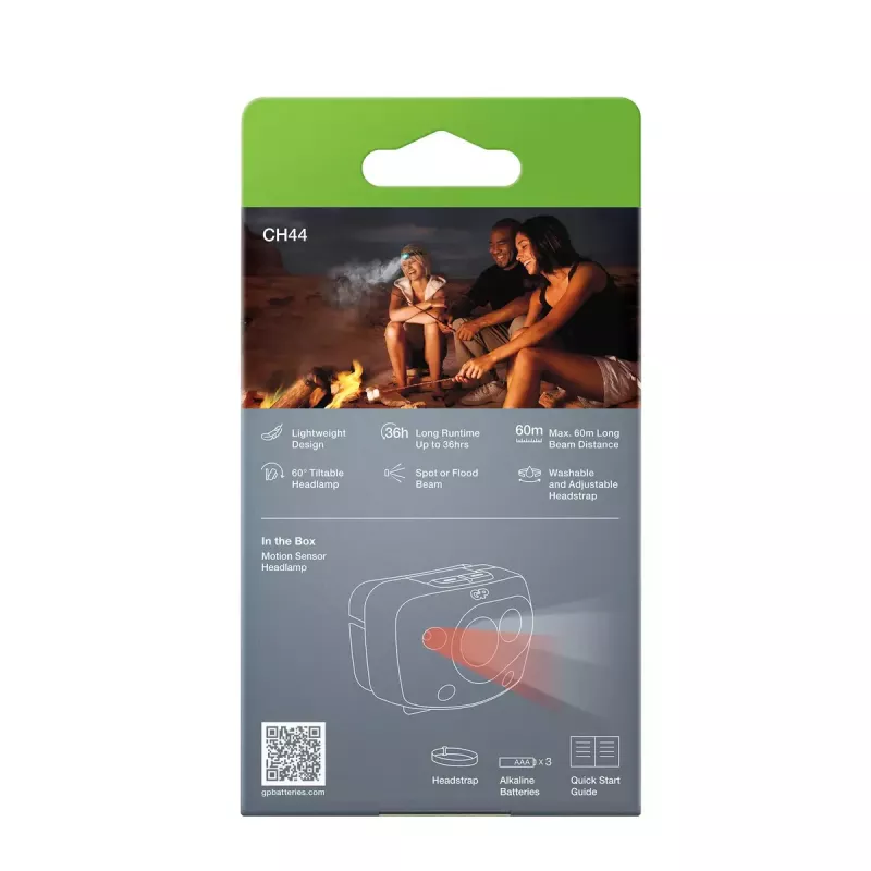 čelová lampa GP Lighting Discovery Teal LED 300 lm IPX4
