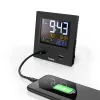 Hama dual-USB digitálny budík čierny