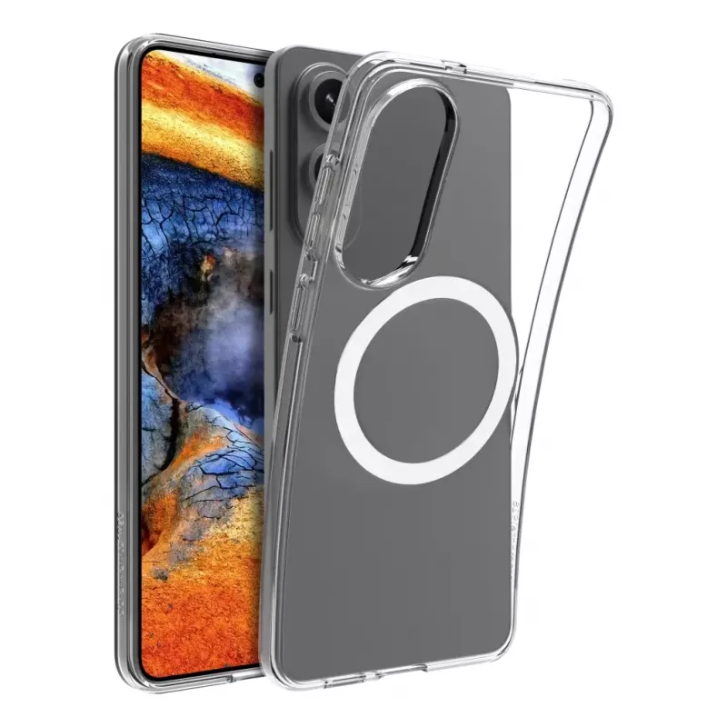 dbramante1928 Greenland Pro Qi2 GPEDNIBL6786 zadný kryt pre Samsung Galaxy S25 Edge, kompatibilný s MagSafe, plast, priehľadný