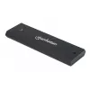 Manhattan M.2 NVMe SSD puzdro, USB-C konektor samica, 10 Gbit/s (USB 3.2 Gen2 alias USB 3.1), UASP kompatibilné, SuperSpeed+ USB, hliník, čierna, trojročná záruka