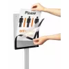 Infostojan Durable INFO STAND BASIC A4 kov plast sivá