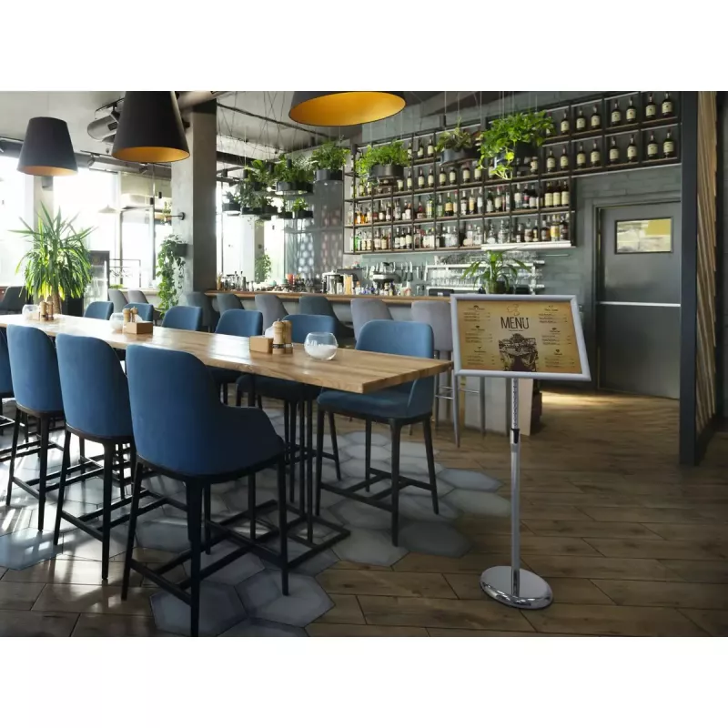 Informačný stojan Durable 479923 A3 hliník plast oceľ výška 1290 mm