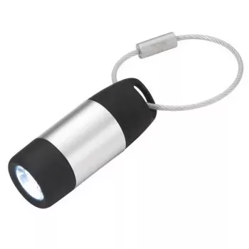 TROIKA ECO CHARGE kľúčenka baterka čierna sivá LED USB