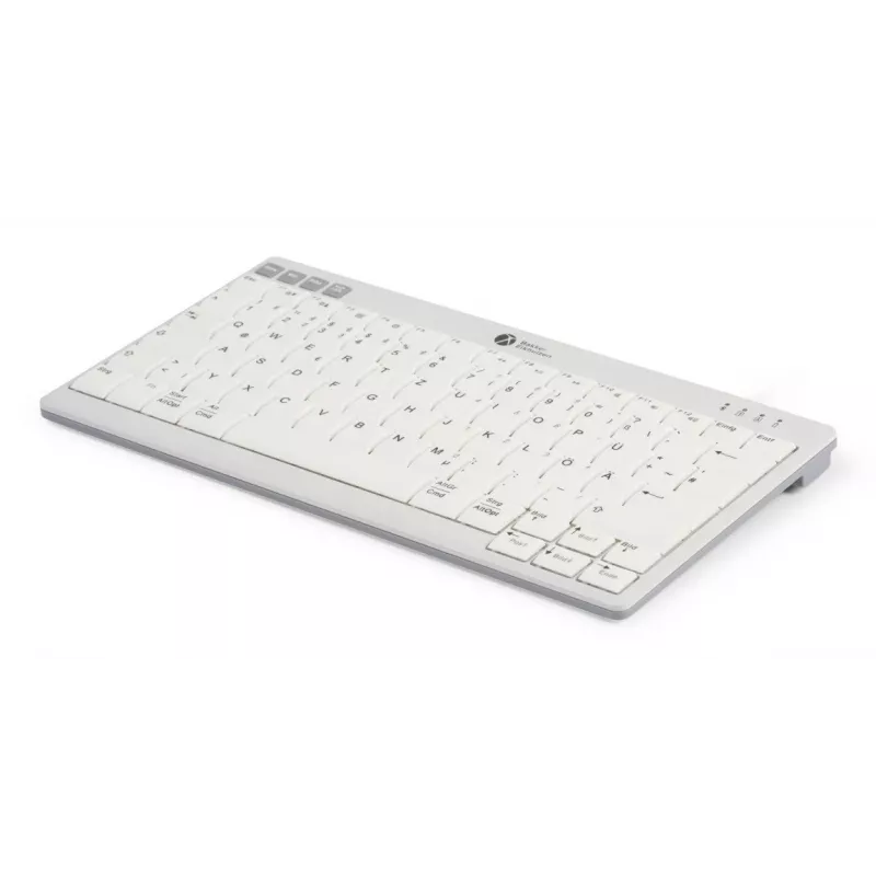 BakkerElkhuizen UltraBoard 950 V2 Wireless UK Qwerty, Tenkeyless (80 - 87%), káblová & bezdrôtová, USB + Bluetooth, nožnicové spínače, QWERTY, tmavosivá, svetlosivá