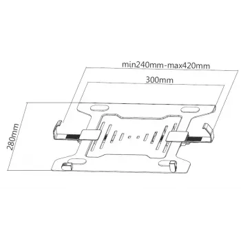 Stojan na notebook Equip držiak na notebook pre 10