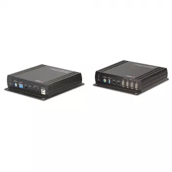 Lindy 140m Cat.6 DVI-D, USB, audio a RS-232 KVM extender