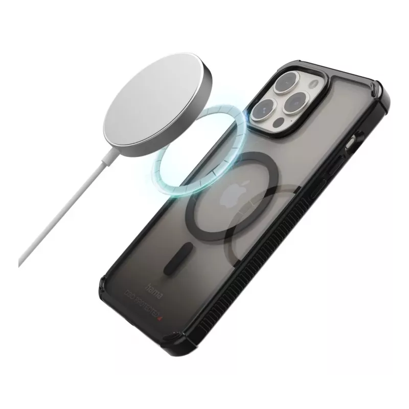 Hama 00136842 MagCase Extreme Protect puzdro na telefón Apple iPhone 16 Pro, čierne