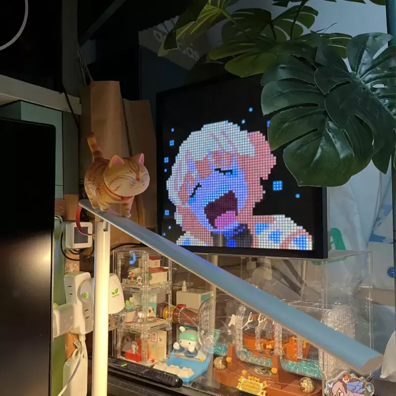 Digitálny fotorámik Divoom Pixoo64 čierna Wi-Fi 64x64 RGB LED