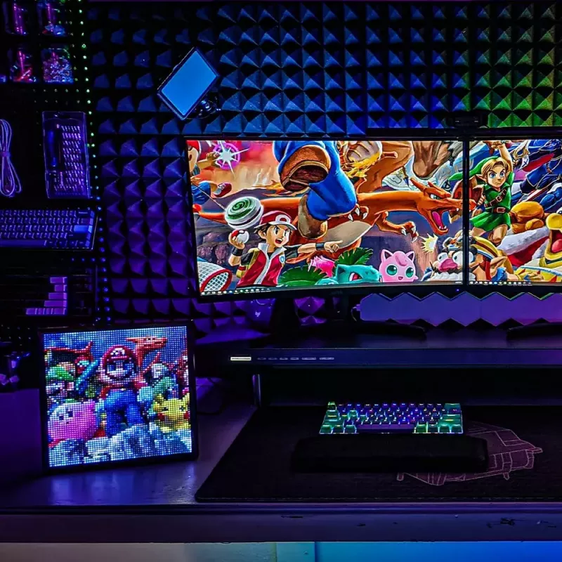 Digitálny fotorámik Divoom Pixoo64 čierna Wi-Fi 64x64 RGB LED