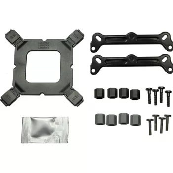 Vzduchový chladič INTER-TECH 4P90 Pro Bulk, 92 mm ventilátor, hydraulické ložisko, 12 V, podporuje AM5/AM4/AMD a viacero Intel socketov, čierny