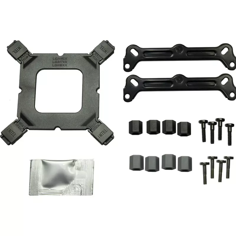 Vzduchový chladič INTER-TECH 4P90 Pro Bulk, 92 mm ventilátor, hydraulické ložisko, 12 V, podporuje AM5/AM4/AMD a viacero Intel socketov, čierny