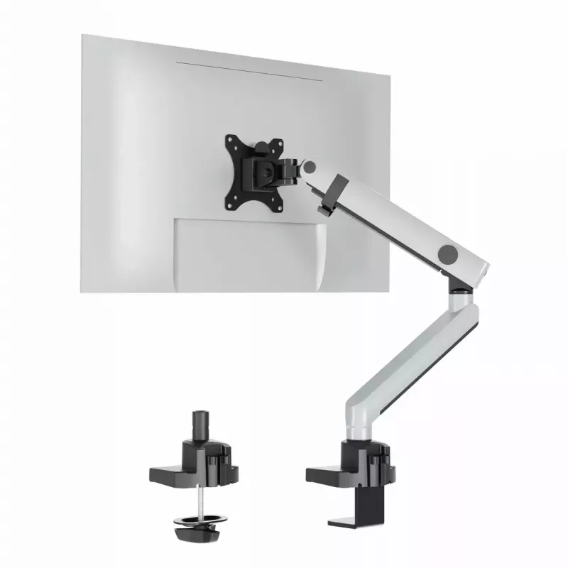 Durable SELECT PLUS držiak monitora 509623 s ramenom pre 1 monitor, stolový držiak, strieborný