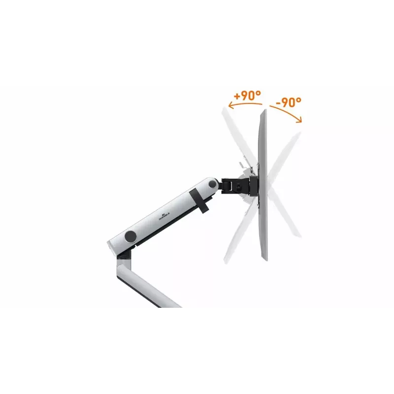 Durable SELECT PLUS držiak monitora 509623 s ramenom pre 1 monitor, stolový držiak, strieborný