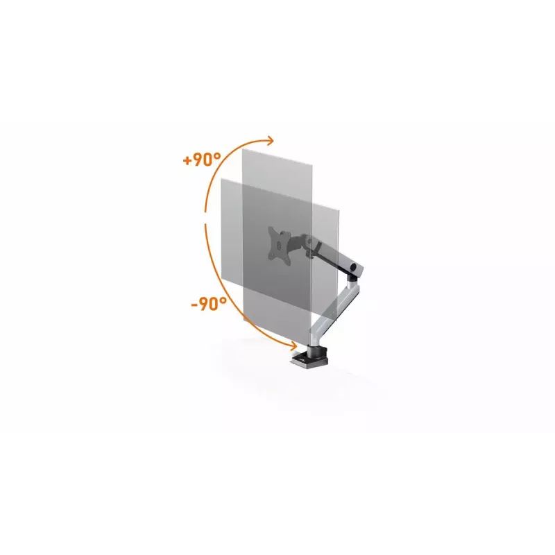 Durable SELECT PLUS držiak monitora 509623 s ramenom pre 1 monitor, stolový držiak, strieborný