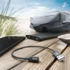 Hama nabíjací kábel, USB-A - Lightning, 0,2 m, nylon, čierny