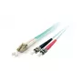 Equip LC/ST LWL patch kábel, OM3, 15 m, 15 m, OM3, LC, ST