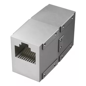 Hama 00200327 káblový adaptér RJ-45 strieborný