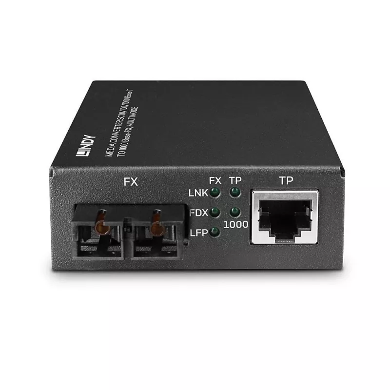 Lindy 25119 sieťový mediakonvertor 850 nm multimode čierny