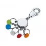 Kľúčenka TROIKA PATENT/Colour KYR61/CH viacfarebná strieborná mosadz