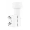 Hama 00205375 konvertor s nízkym šumom (LNB) 10,7 - 12,75 GHz biely