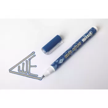 Wedo Silver Outline marker 6 ks oranžový
