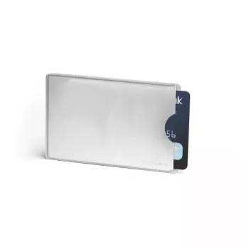 Puzdro na karty Durable 890023 strieborné