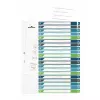 Prázdne tabuľkové registre Durable 679727 viacfarebné polypropylén 245 x 305 mm