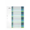 Prázdne tabuľkové registre Durable 679727 viacfarebné polypropylén 245 x 305 mm