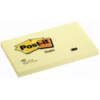 3M 655Y samolepiaci lístoček štvorcový žltý