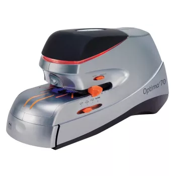 Rexel Optima 70 elektrická zošívačka EU, 70 listov, čierna, strieborná, 2,37 kg, 215 mm, 400 mm, 172 mm