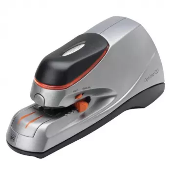 Rexel Optima 20 elektrická zošívačka, 20 listov, čierna, oranžová, strieborná, 788 g, 292 mm, 143 mm, 175 mm