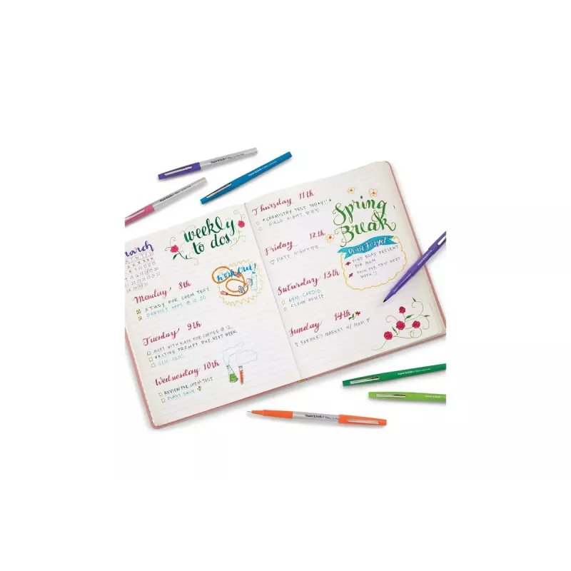 Fixka stredná Papermate Flair viacfarebná 16 ks