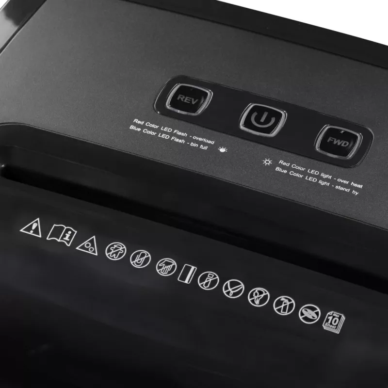 Hama Premium M10 skartovač papiera, mikrorez, úroveň zabezpečenia E4/P5/T5